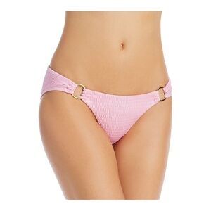 Aqua Blush Panties with Gold-Tone Hardware